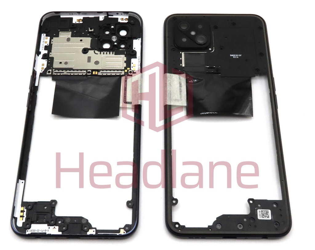 Oppo CPH2065 Reno4 Z 5G Middle Cover / Chassis - Black