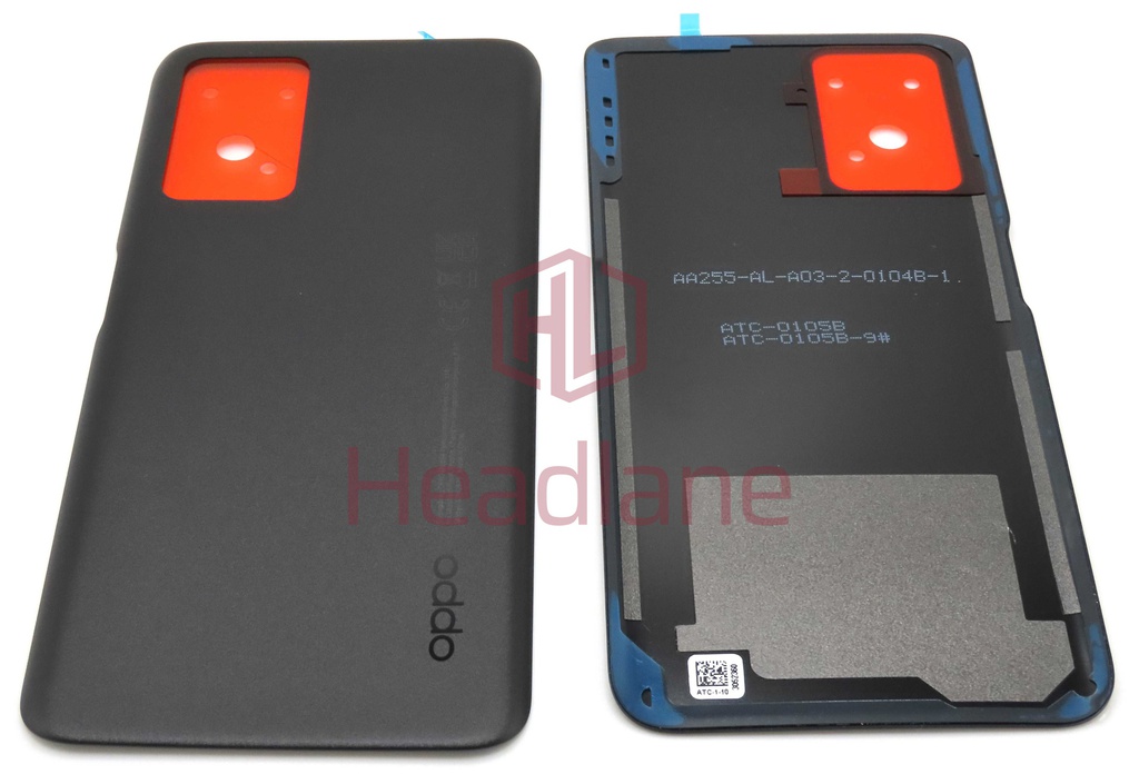 Oppo CPH2375 A76 Back / Battery Cover - Black