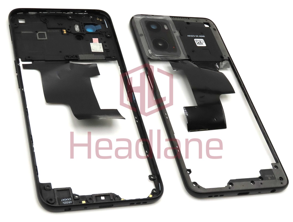 Oppo CPH2375 A76 Middle Cover / Chassis - Black