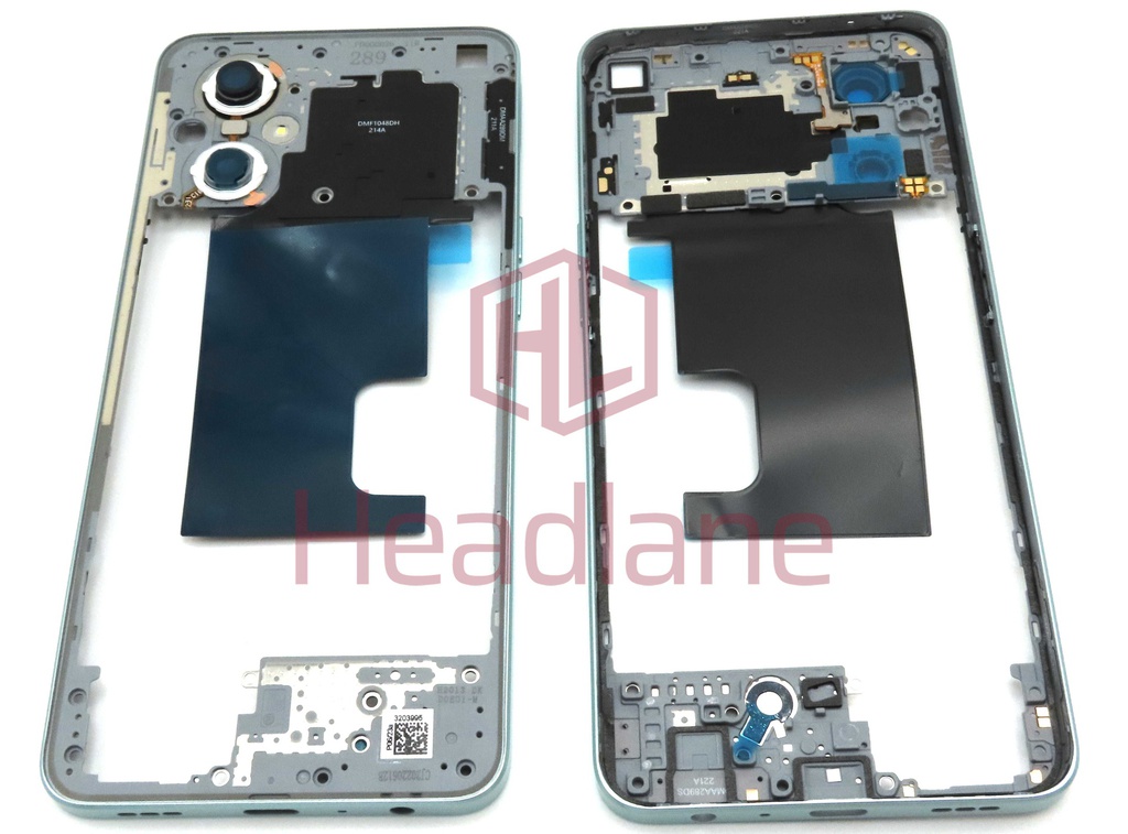 Oppo CPH2341 CPH2455 CPH2343 F21 Pro 5G Reno7 Lite 5G Reno7 Z 5G Reno8 Lite 5G Middle Cover / Chassis - Silver