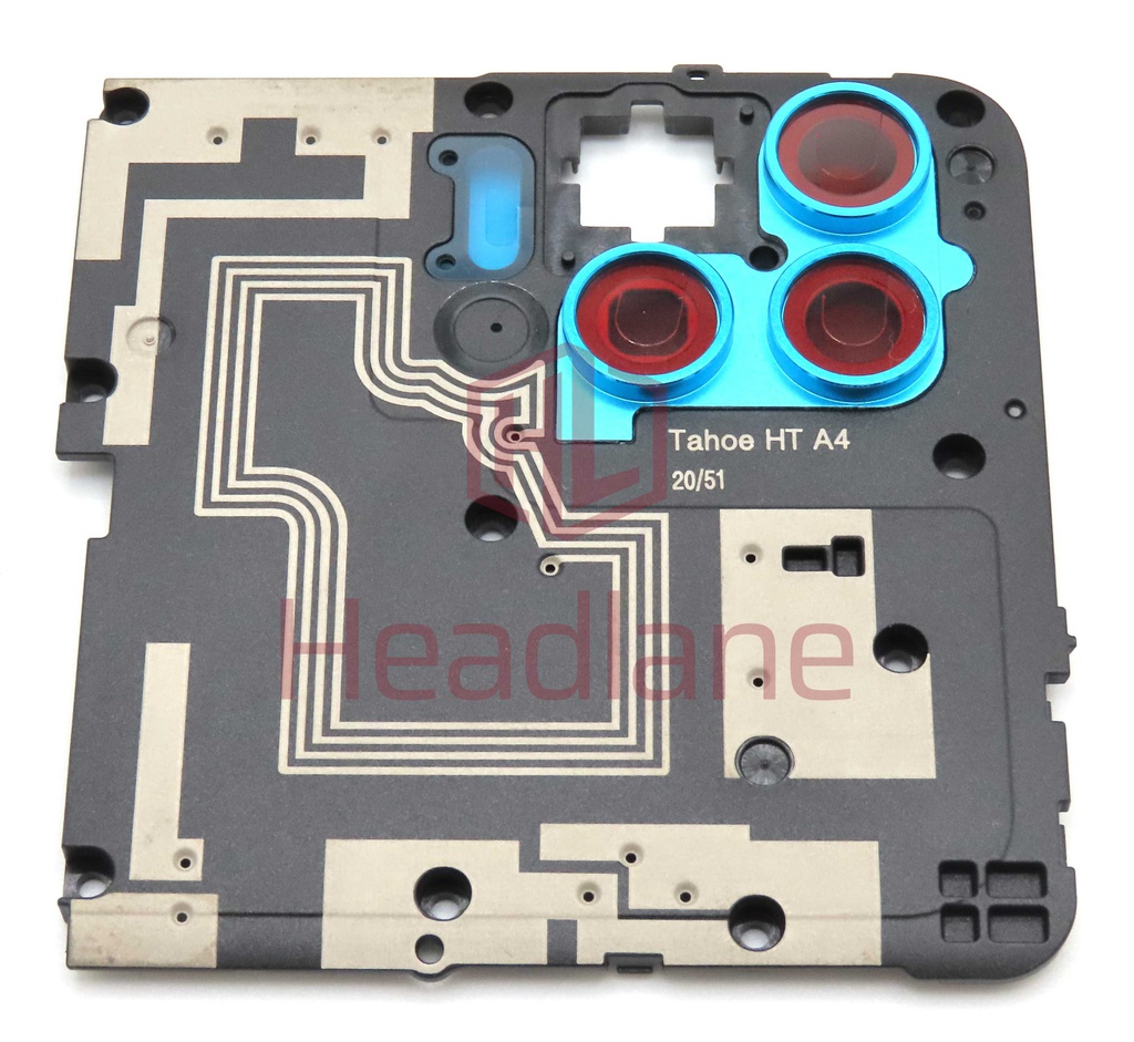 Motorola XT2125 Moto G100 Rear Antenna + Camera Cover / Lens - Blue