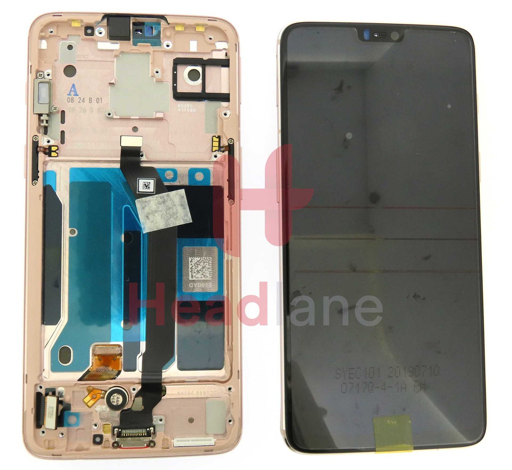 OnePlus 6 LCD Display / Screen  + Touch - Rose Gold