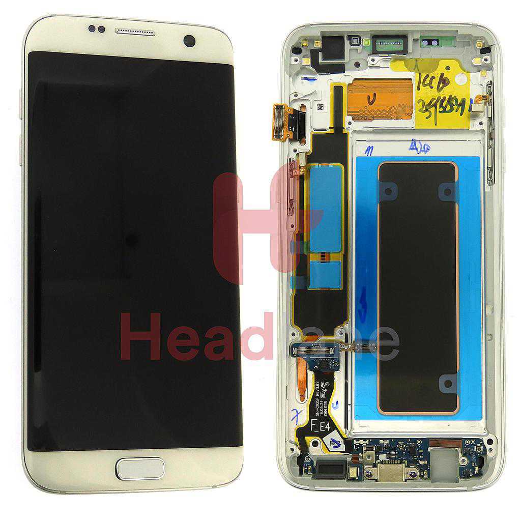 Samsung SM-G935F Galaxy S7 Edge LCD Display / Screen + Touch - White (No Box)