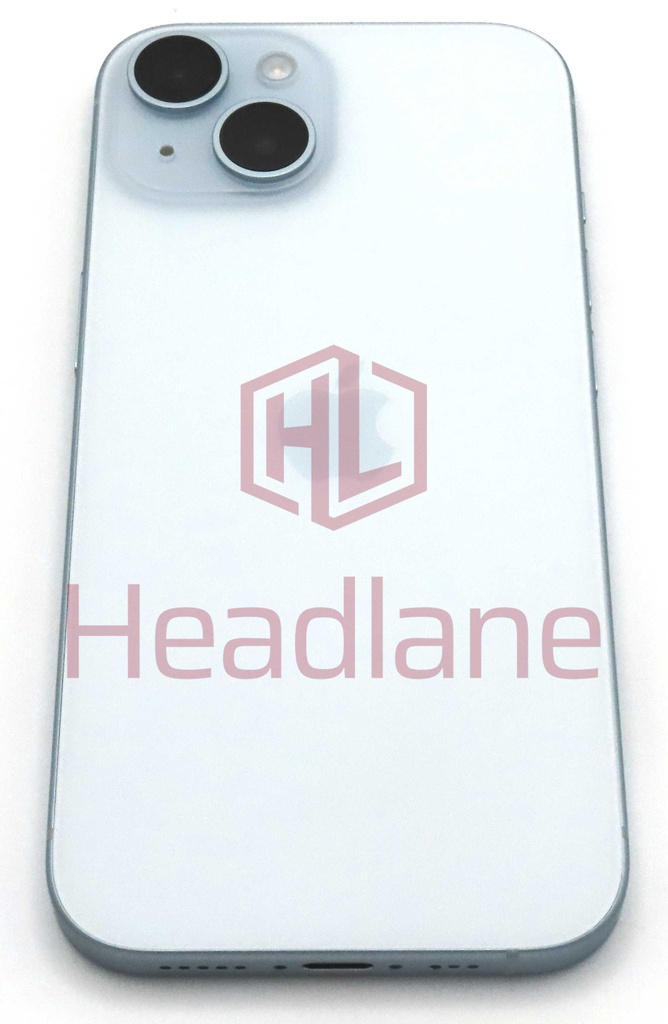 iPhone 15 Back / Battery Cover + Small Parts - Blue (Pulled - Grade A)