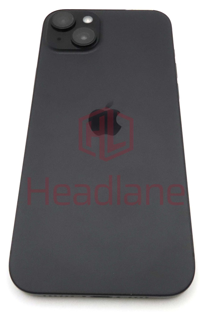 iPhone 15 Plus Back / Battery Cover + Small Parts - Black (Pulled - Grade A)