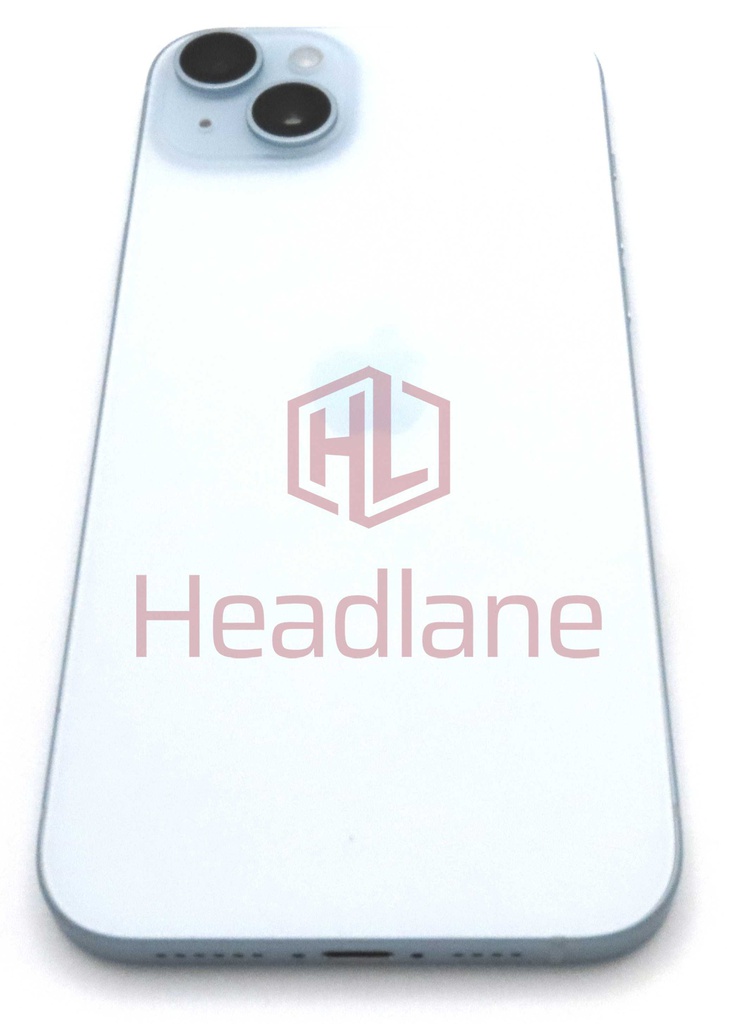 iPhone 15 Plus Back / Battery Cover + Small Parts - Blue (Pulled - Grade A)