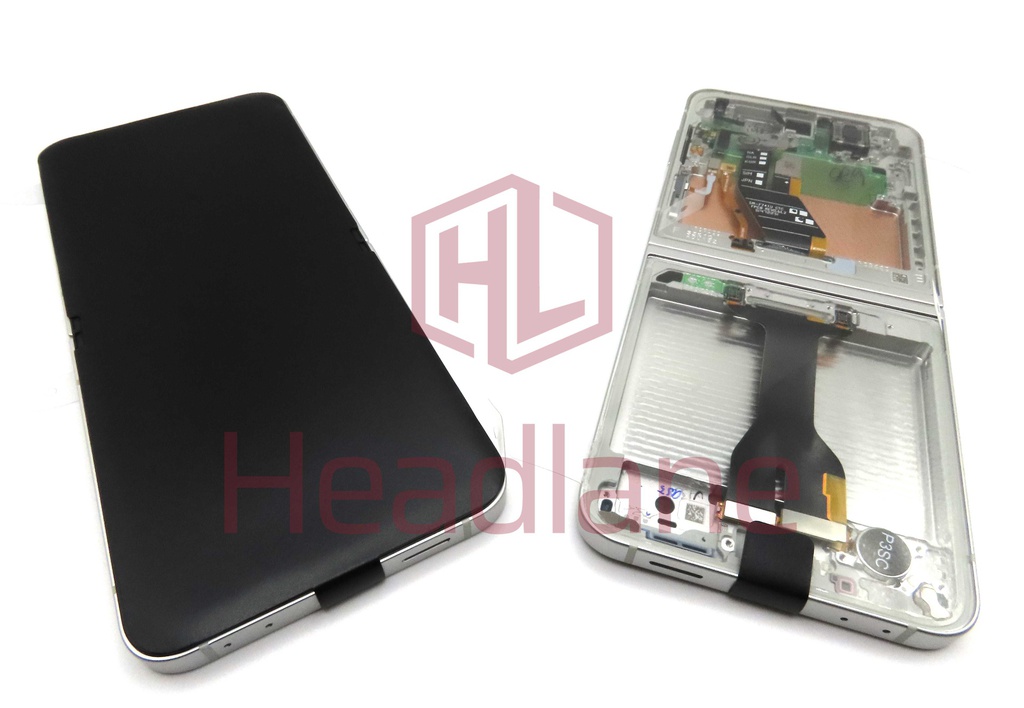 Samsung SM-F741 Galaxy Z Flip6 5G LCD Display / Screen + Touch - White / Peach