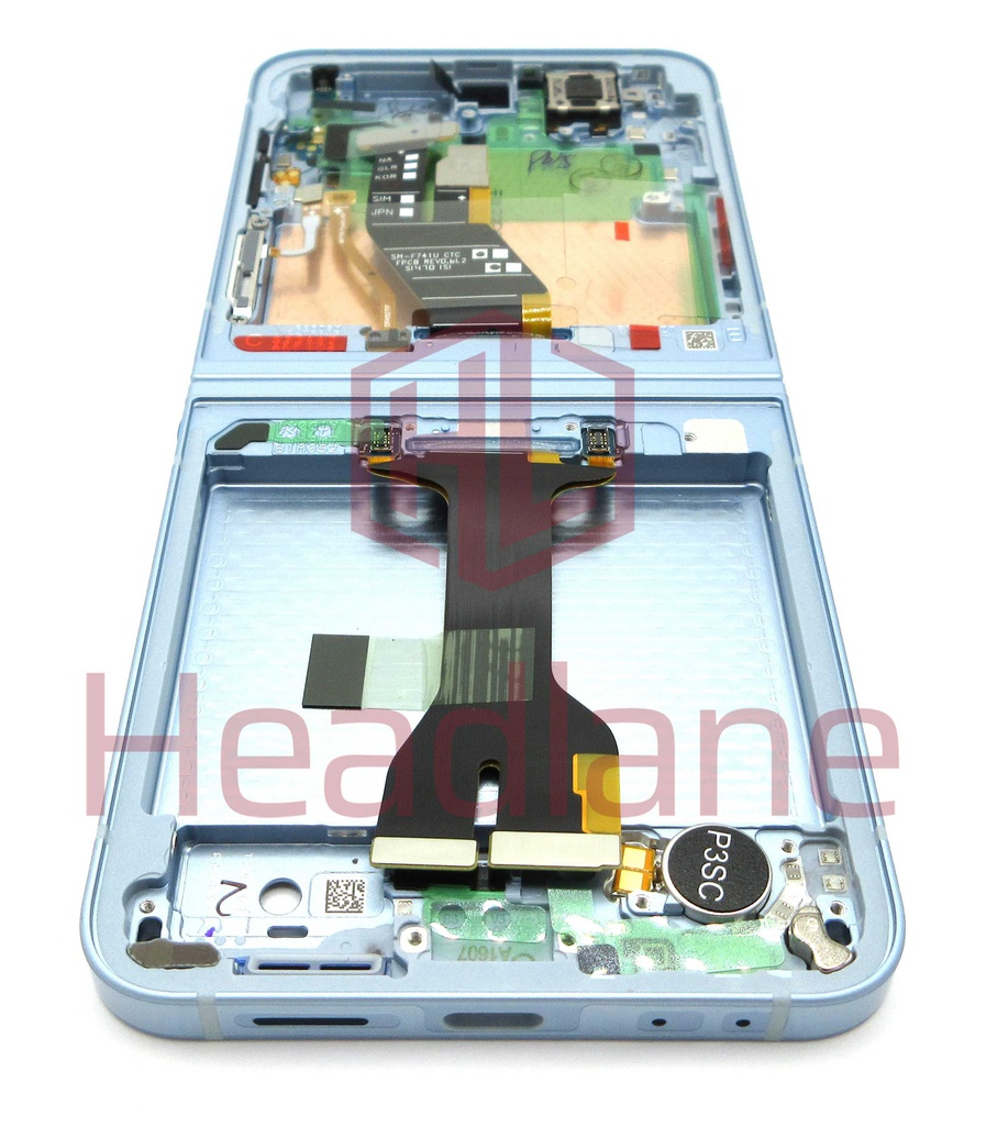 Samsung SM-F741 Galaxy Z Flip6 5G Display Frame - Blue