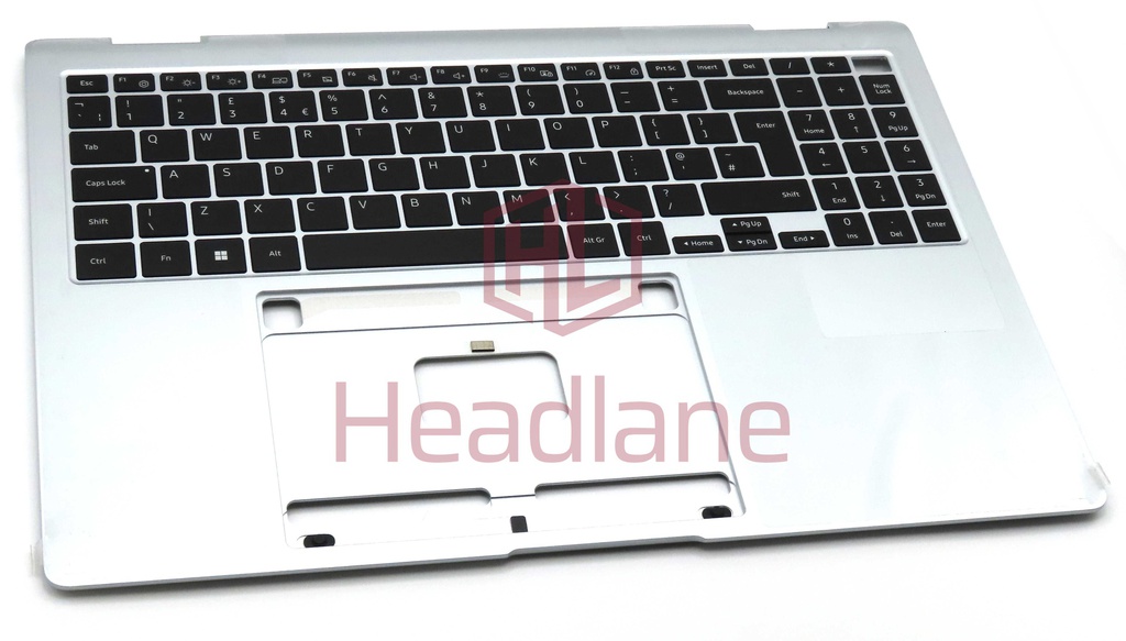 Samsung NP960QGK Galaxy Book4 Pro 360 16" Top Cover + Keyboard - Platinum Silver (UK QWERTY)