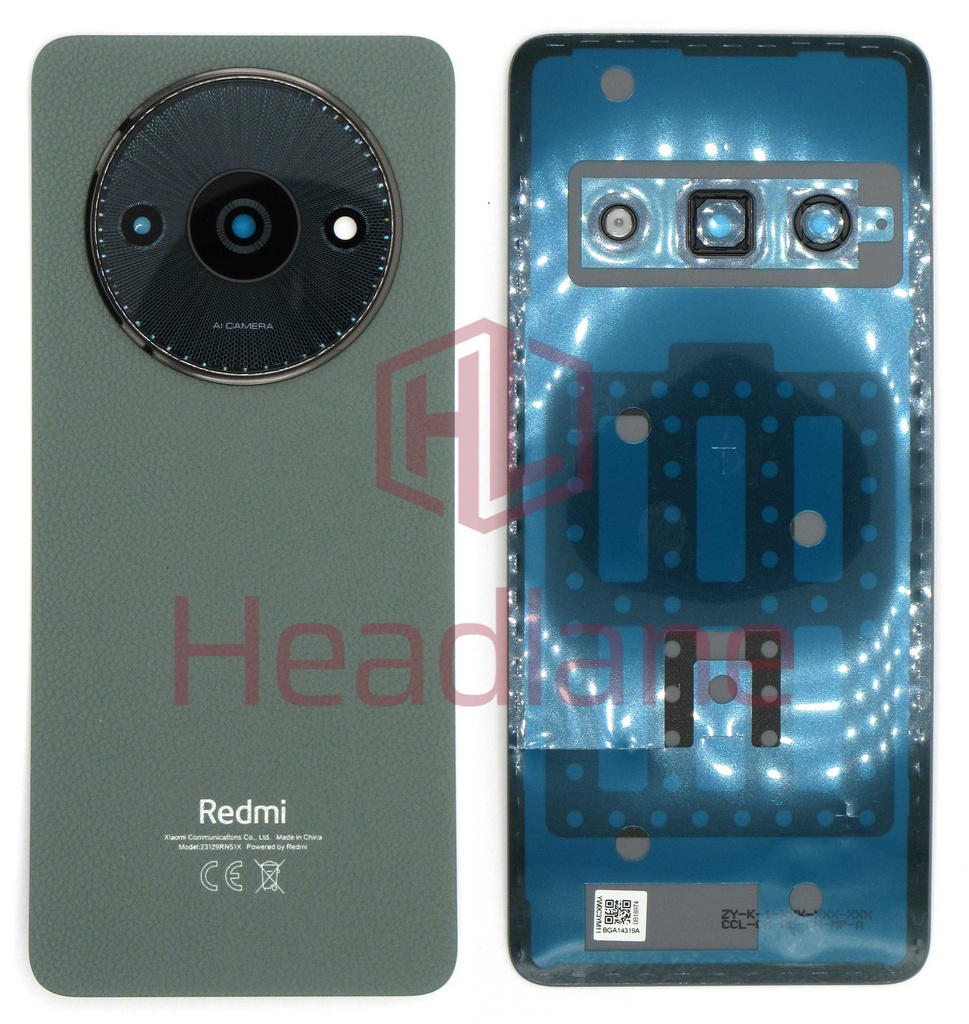 Xiaomi Redmi A3 Back / Battery Cover - Green