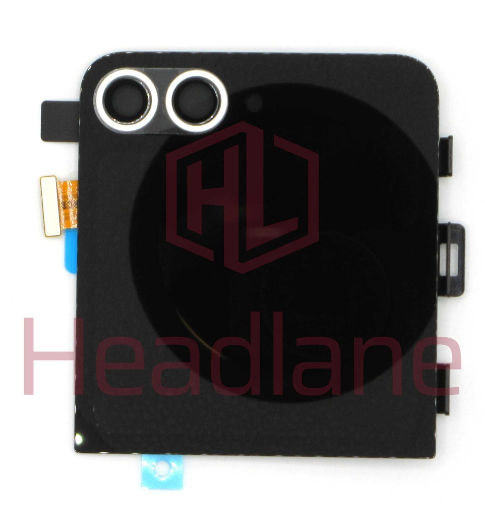 Samsung SM-F741 Galaxy Z Flip6 5G Outer LCD Display / Screen + Touch - White / Peach