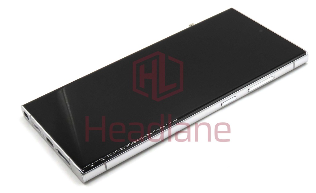 Samsung SM-S918 Galaxy S23 Ultra LCD Display / Screen + Touch - Sky Blue / Lime (With Frame - Assembled)