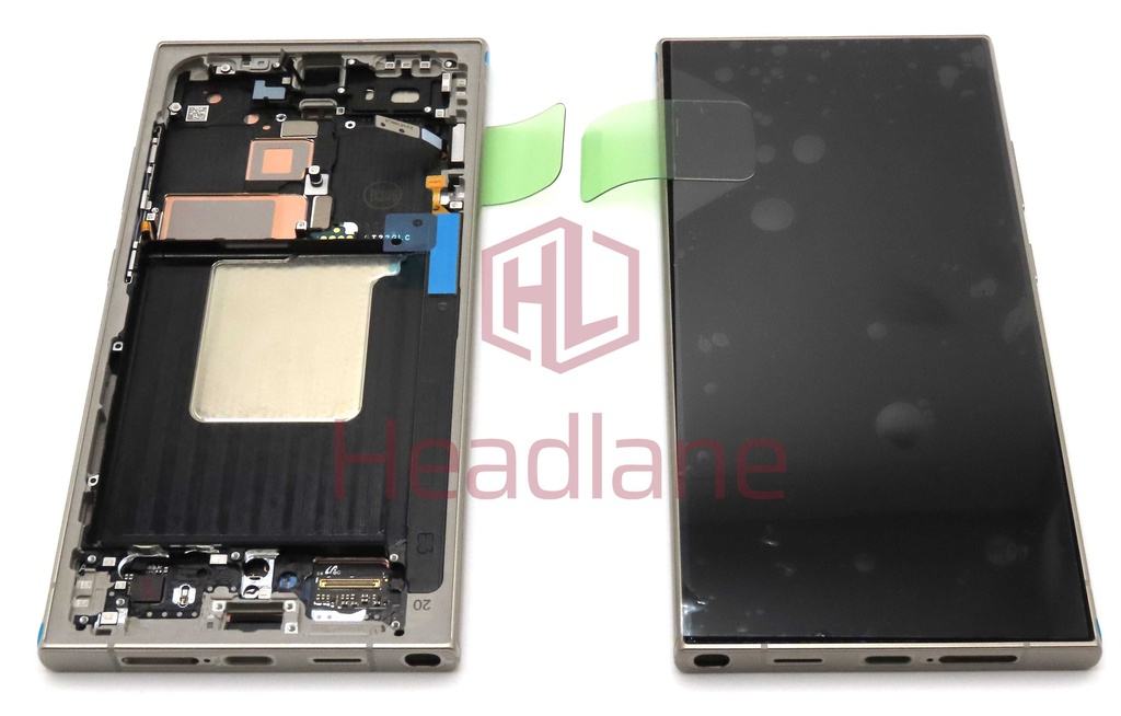 Samsung SM-S928 Galaxy S24 Ultra LCD Display / Screen + Touch - Titanium Grey / Titanium Orange / Titanium Violet (With Frame - Assembled)