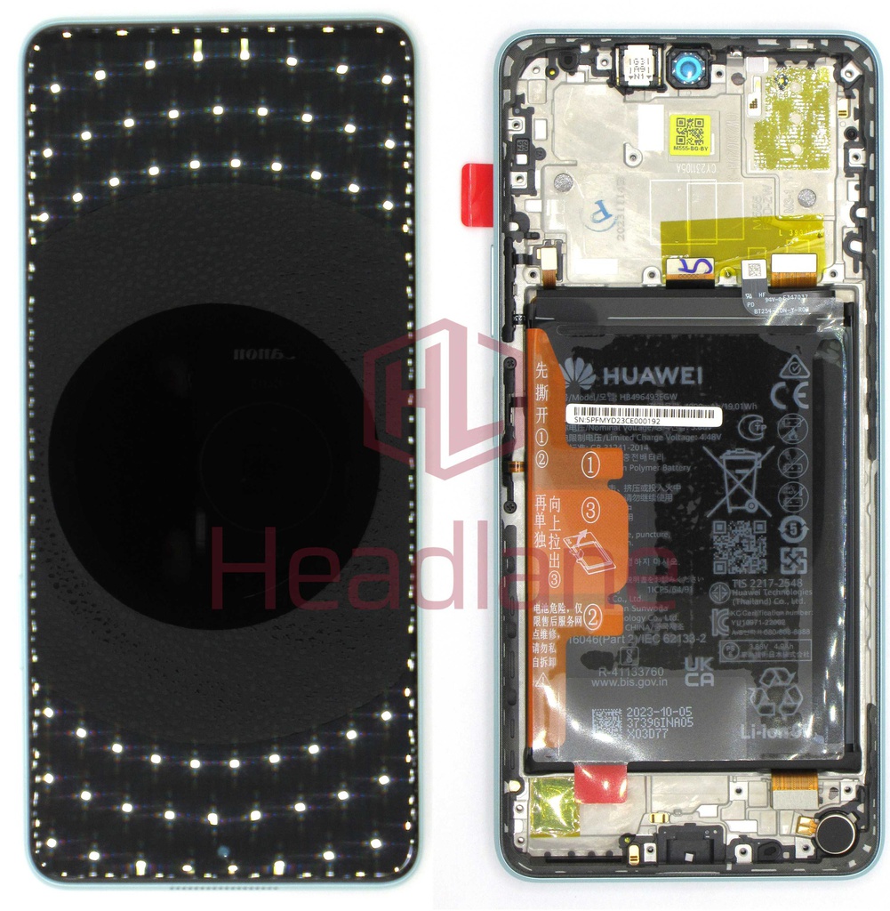 Huawei nova 11i LCD Display / Screen + Touch + HB496493EGW Battery - Green