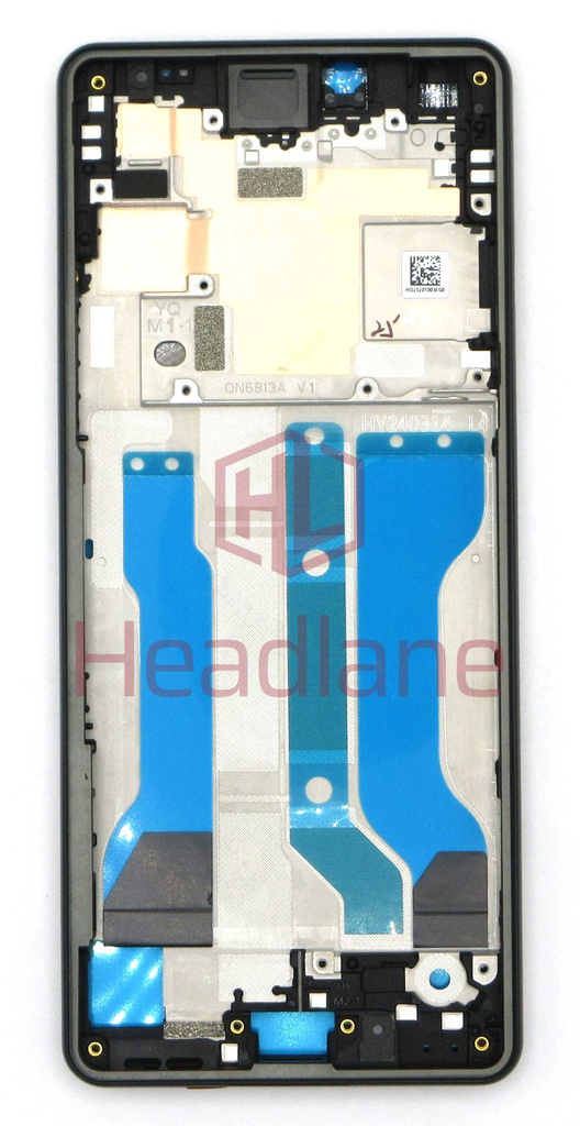 Sony XQ-ES54 Xperia 10 VI Display Frame / Middle Cover / Chassis - Black