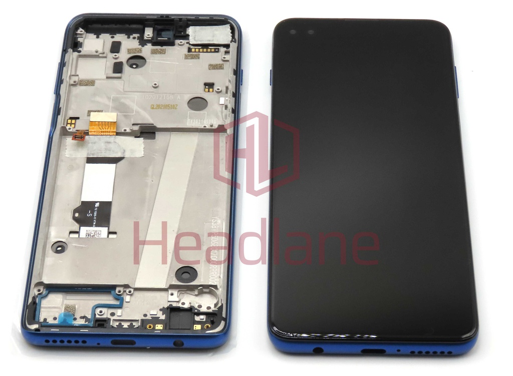 Motorola XT2075 Moto G 5G Plus LCD Display / Screen + Touch - Blue