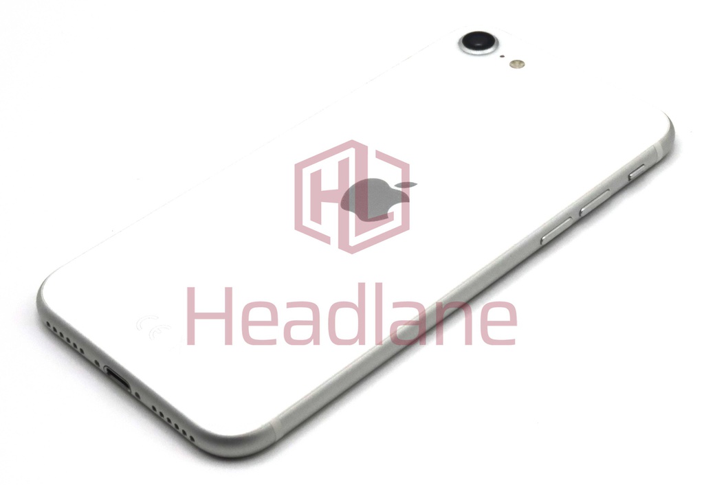 iPhone SE (2nd Gen) Back / Battery Cover + Small Parts - White (Pulled - Grade A)