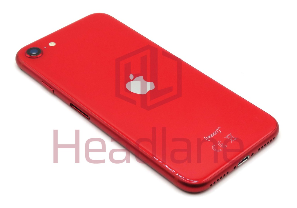 iPhone SE (2nd Gen) Back / Battery Cover + Small Parts - Red (Pulled - Grade B)