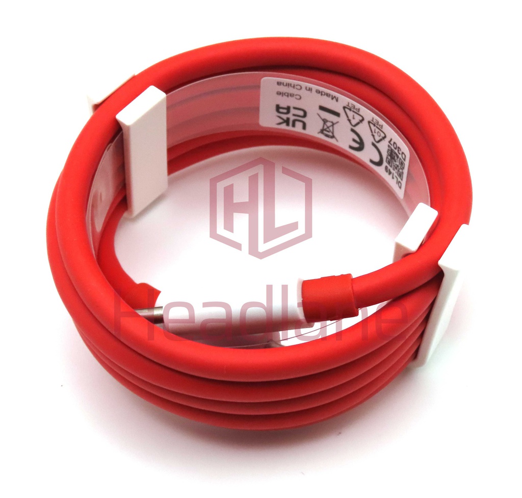OnePlus USB-C to USB-C Charging Cable DL149 65W 8A 1m - Red
