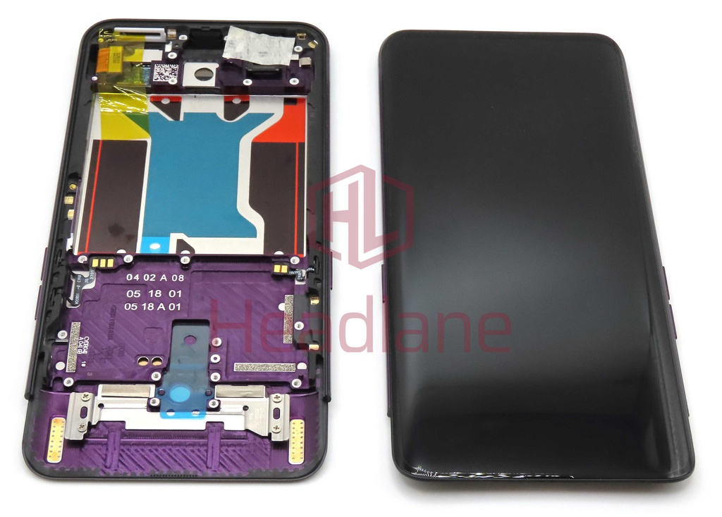 Oppo CPH1871 CPH1875 PAFM00 PAHM00 Find X LCD Display / Screen + Touch - Wine Red