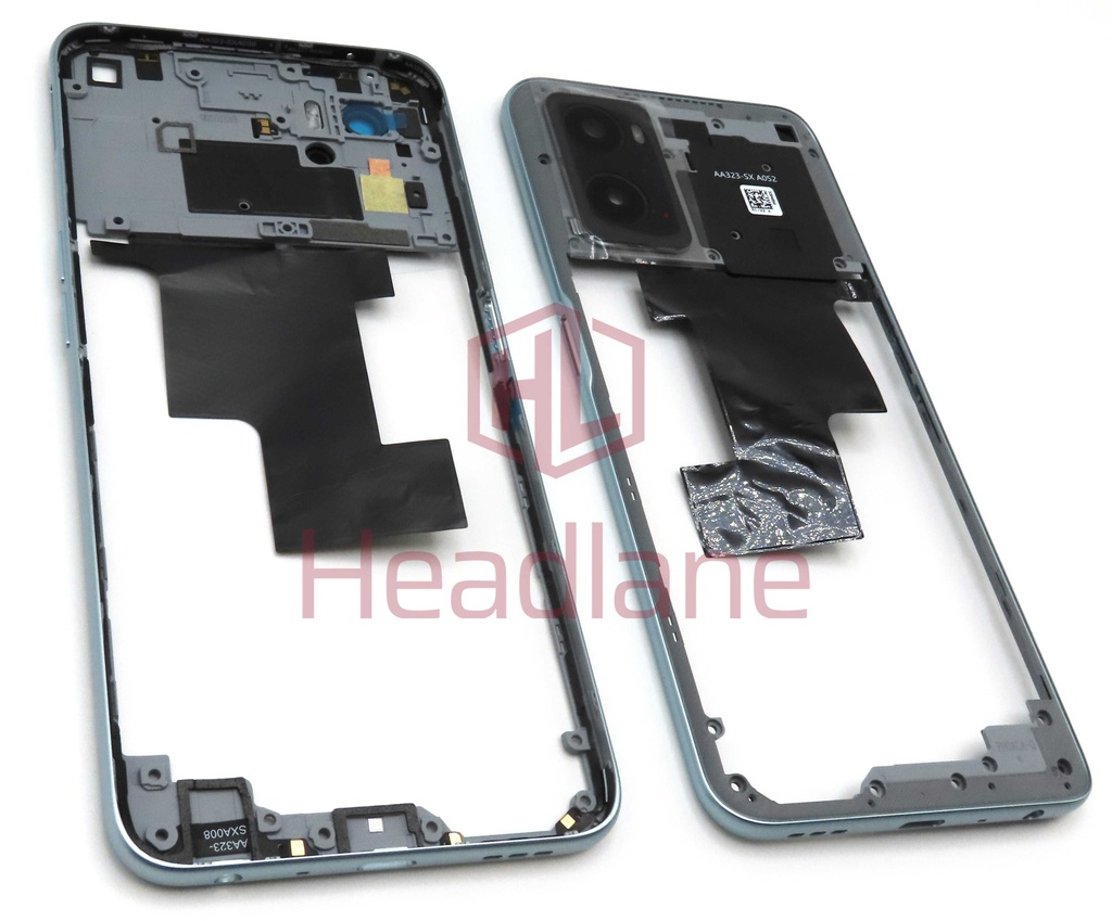 Oppo CPH2375 A76 Middle Cover / Chassis - Blue
