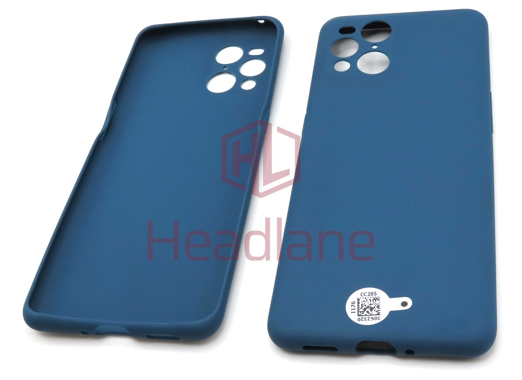 Oppo CPH2173 Find X3 Pro Rear Protective Cover / Case - Blue