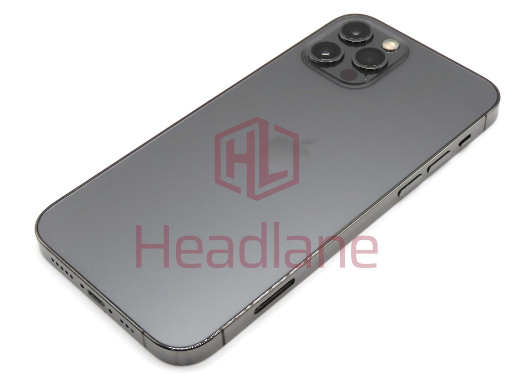 Apple iPhone 12 Pro Back / Battery Cover + Small Parts - Graphite (Grade C)