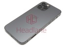 Apple iPhone 12 Pro Back / Battery Cover + Small Parts - Graphite (Grade C)