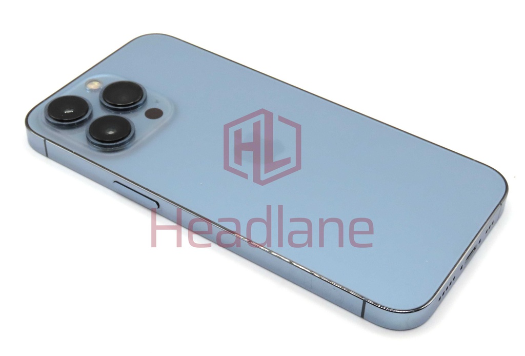 iPhone 13 Pro Back / Battery Cover + Small Parts - Blue (Pulled - Grade C)