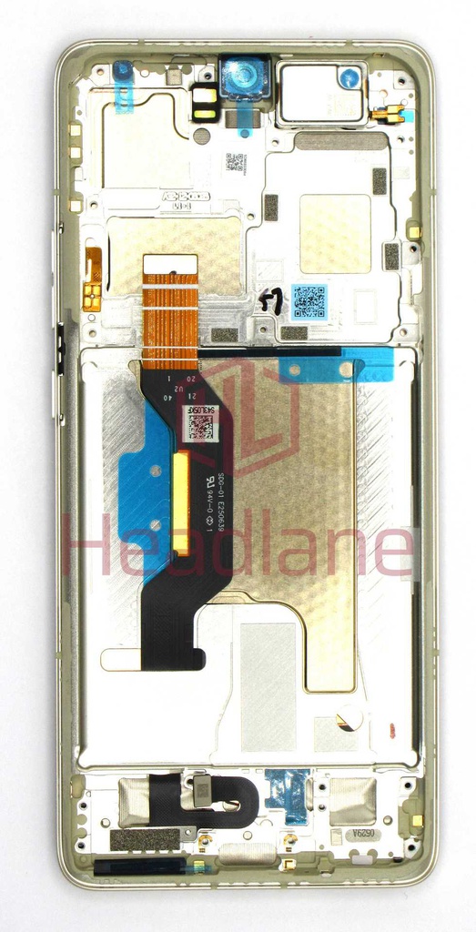 Motorola XT2401 Edge 50 Ultra LCD Display / Screen + Touch - Gold / Nordic Wood