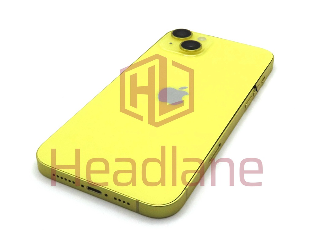 iPhone 14 Plus Back / Battery Cover + Small Parts - Yellow (Pulled - Grade A)