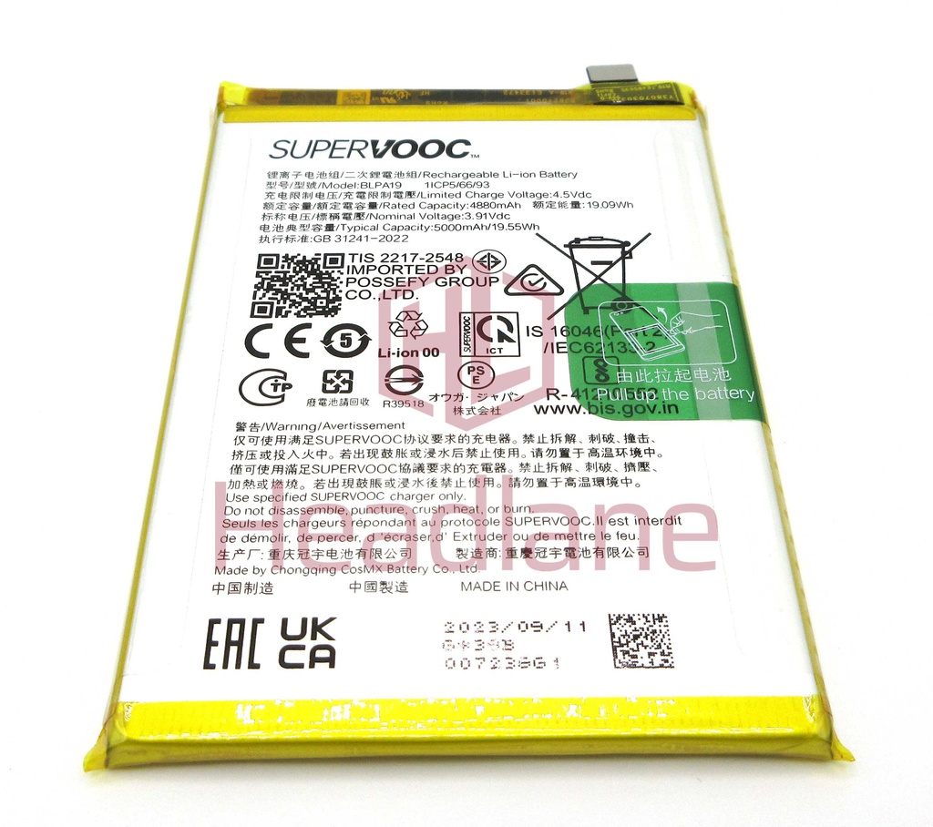 Oppo PJB110 CPH2579 CPH2553 PJB110 CPH2577 A2 A38 A79 5G BLPA19 A58 4G 5000mAh Internal Battery