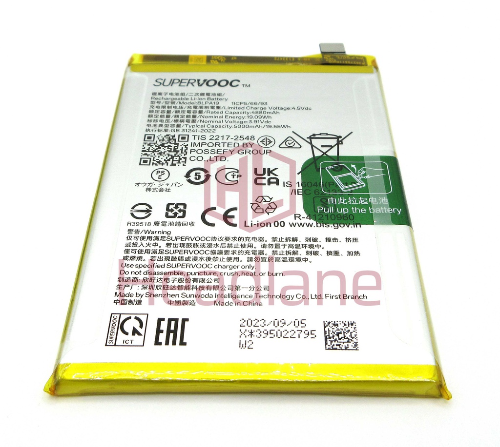Oppo PJB110 CPH2579 CPH2553 PJB110 CPH2577 A2 A38 A79 5G BLPA19 A58 4G 5000mAh Internal Battery