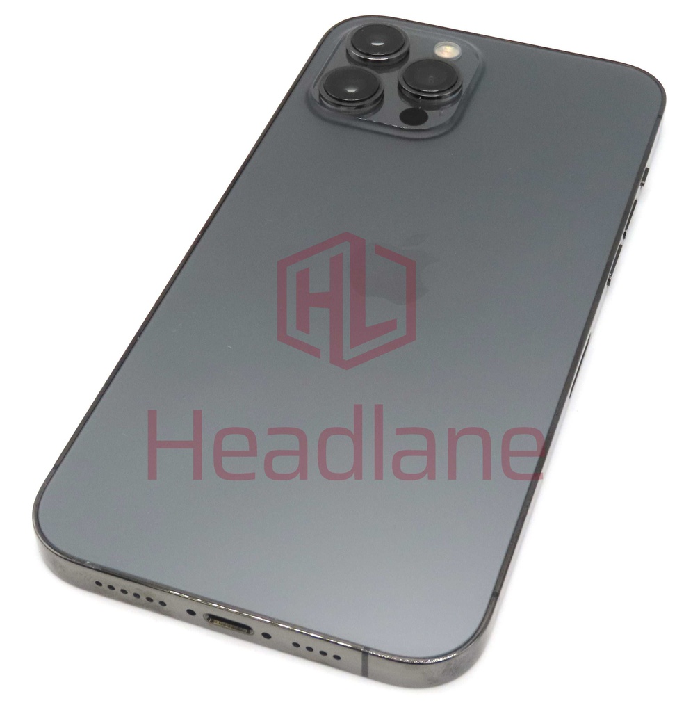 iPhone 12 Pro Max Back / Battery Cover + Small Parts - Graphite (Pulled - Grade A)