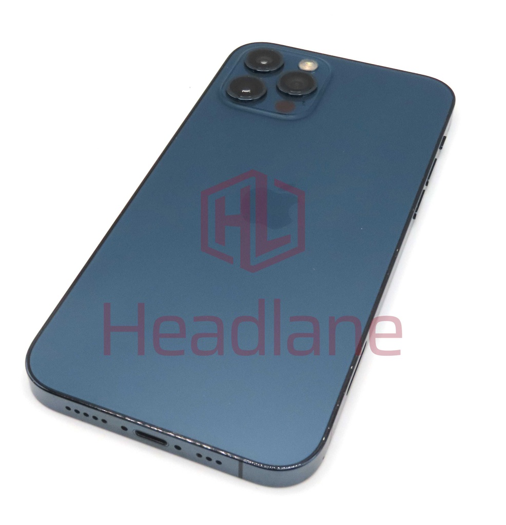 Apple iPhone 12 Pro Back / Battery Cover + Small Parts - Blue (Grade C)