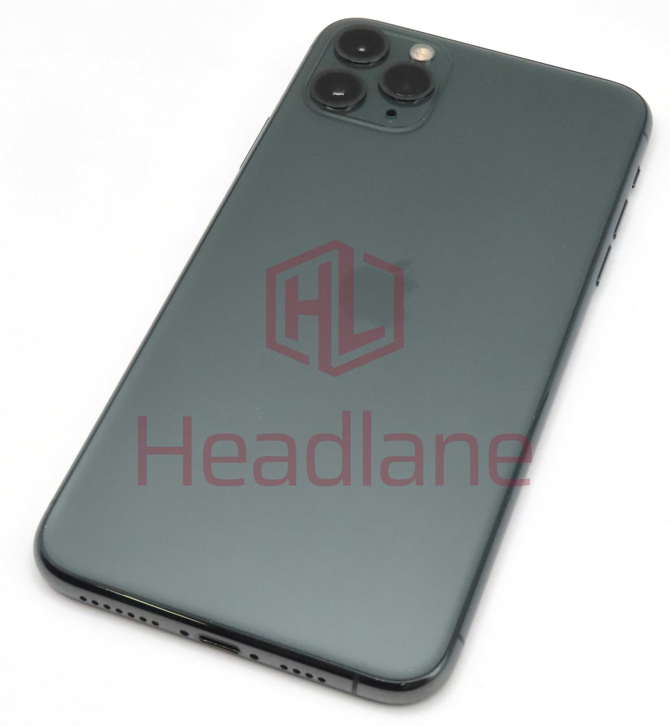 Apple iPhone 11 Pro Max Back / Battery Cover + Small Parts - Midnight Green (Pulled - Grade A)