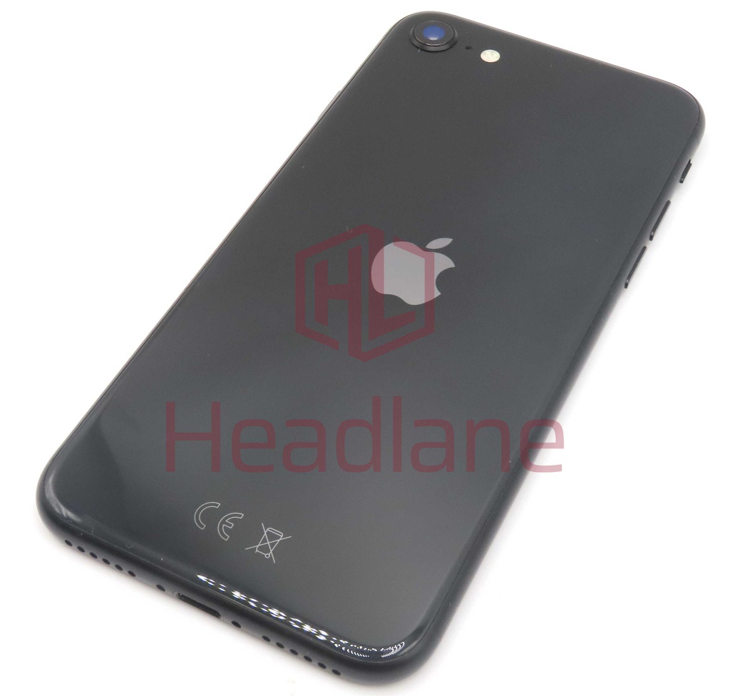 iPhone SE (2nd Gen) Back / Battery Cover + Small Parts - Black (Pulled - Grade C)