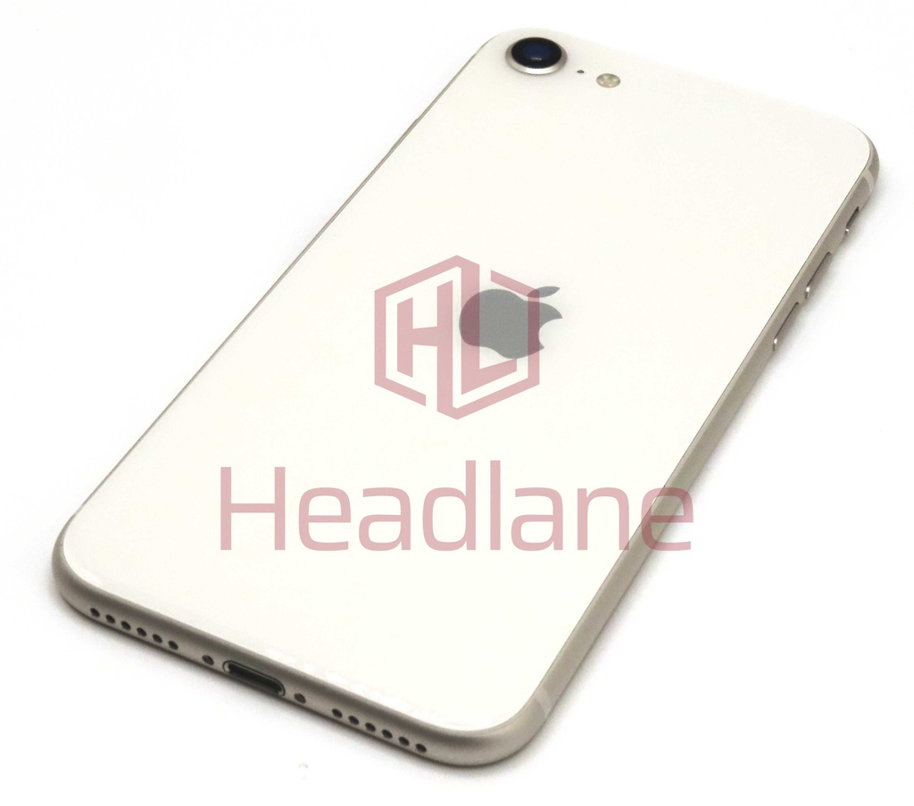iPhone SE (3rd Gen) Back / Battery Cover + Small Parts - Starlight (Pulled - Grade A)