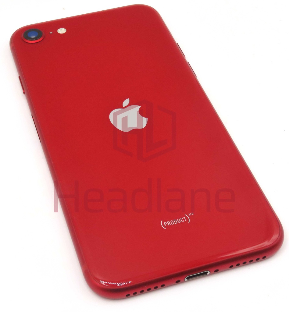 iPhone SE (3rd Gen) Back / Battery Cover + Small Parts - Red (Pulled - Grade B)