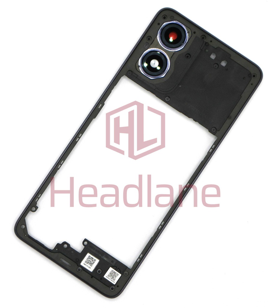 Motorola XT2421-3 XT2421-4 XT2421-5 Moto G04 Middle Cover / Chassis - Concord Black