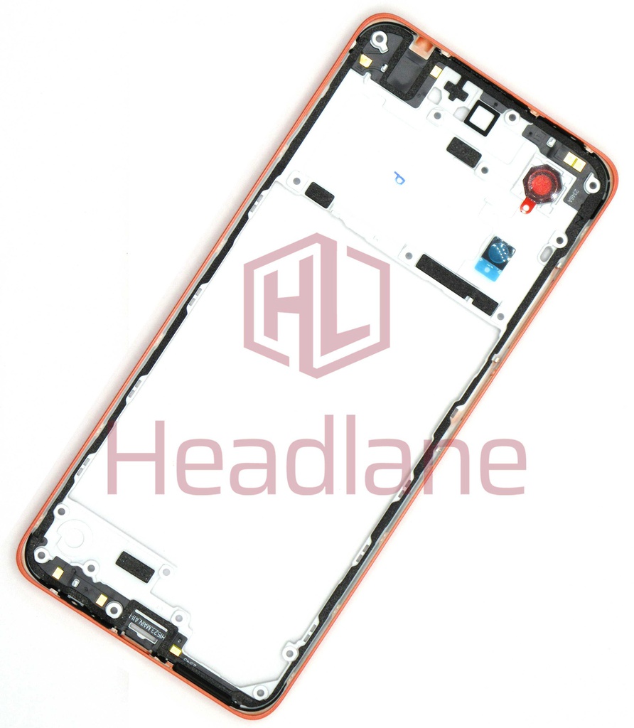 Motorola XT2421-3 XT2421-4 XT2421-5 Moto G04 Middle Cover / Chassis - Sunrise Orange