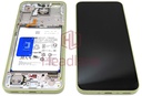 Samsung SM-A356 Galaxy A35 5G LCD Display / Screen + Touch + Frame + Battery - Yellow (Awesome Lemon