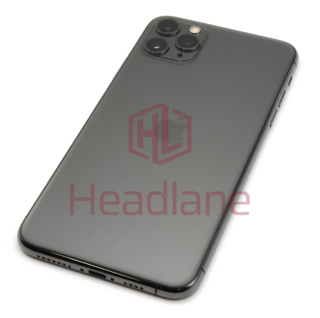 Apple iPhone 11 Pro Max Back / Battery Cover + Small Parts - Space Grey (Pulled - Grade A)