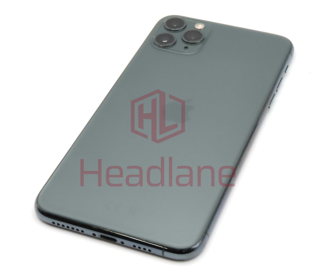 Apple iPhone 11 Pro Max Back / Battery Cover + Small Parts - Midnight Green (Pulled - Grade C)