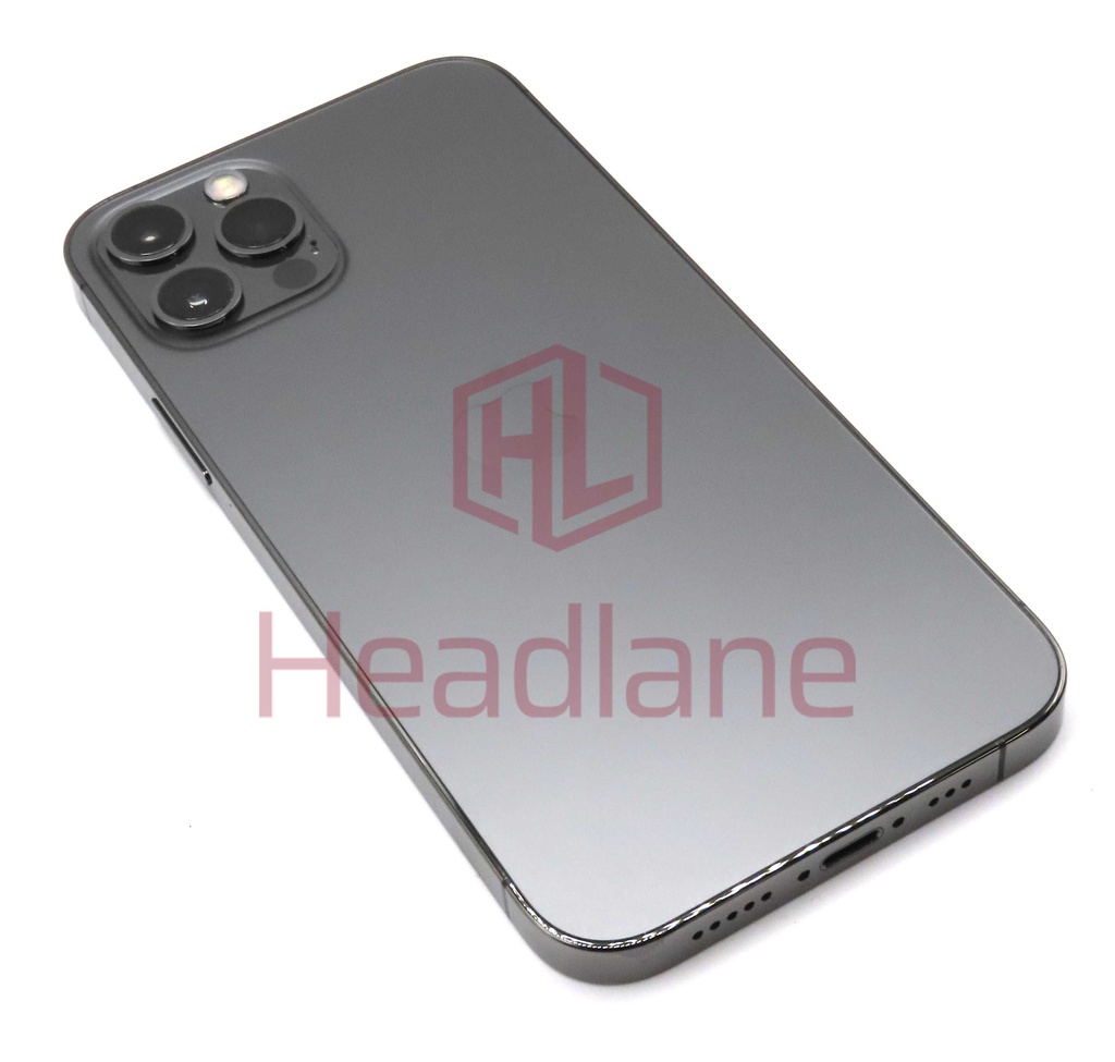 Apple iPhone 12 Pro Back / Battery Cover + Small Parts - Graphite (Grade A)