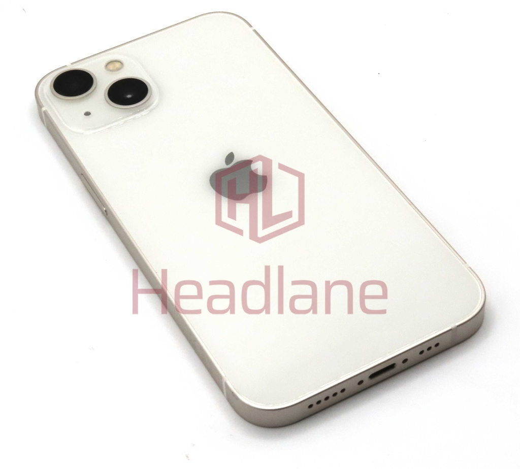 iPhone 13 Back / Battery Cover + Small Parts - Starlight (Pulled - Grade C)