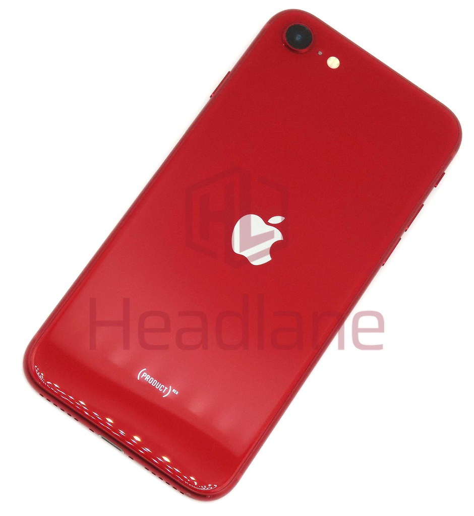 iPhone SE (2nd Gen) Back / Battery Cover + Small Parts - Red (Pulled - Grade C)