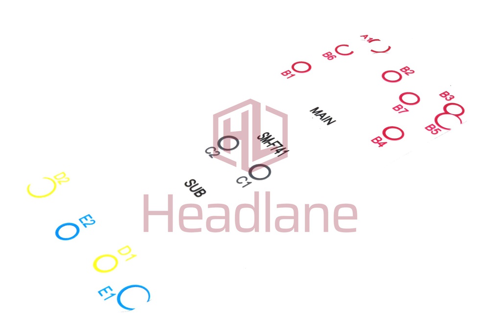 Samsung SM-F741 Galaxy Z Flip6 5G Screw Guide Antistatic Sheet