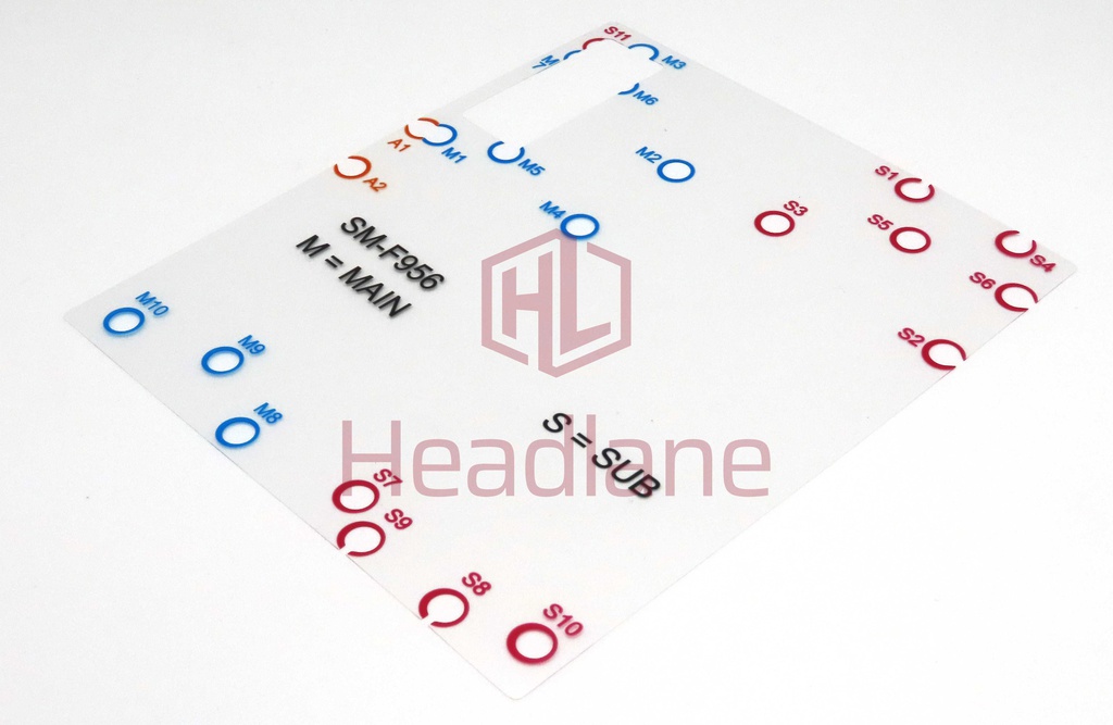 Samsung SM-F956 Galaxy Z Fold6 5G Screw Guide Antistatic Sheet