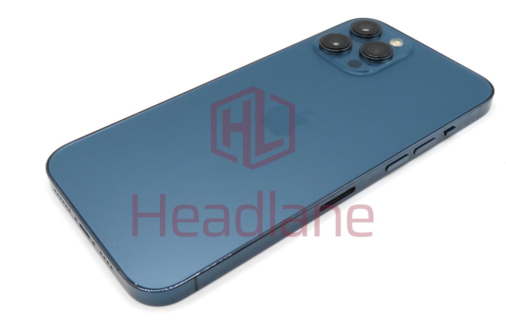 iPhone 12 Pro Max Back / Battery Cover + Small Parts - Blue (Pulled - Grade B)